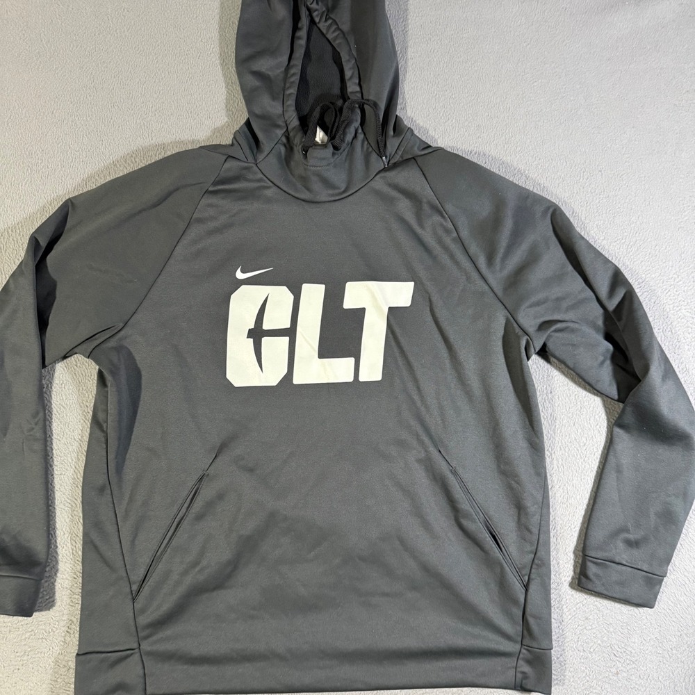 Nike Dri-FIT‎ Pullover Hoodie XXL Gray Charlotte 49ers Football Sweatshirt Mens